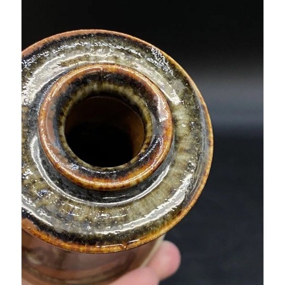 BCP Studio Pottery Ceramic Glazed Hand Crafted Candlestick 4 3/4” - Picture 9 of 10